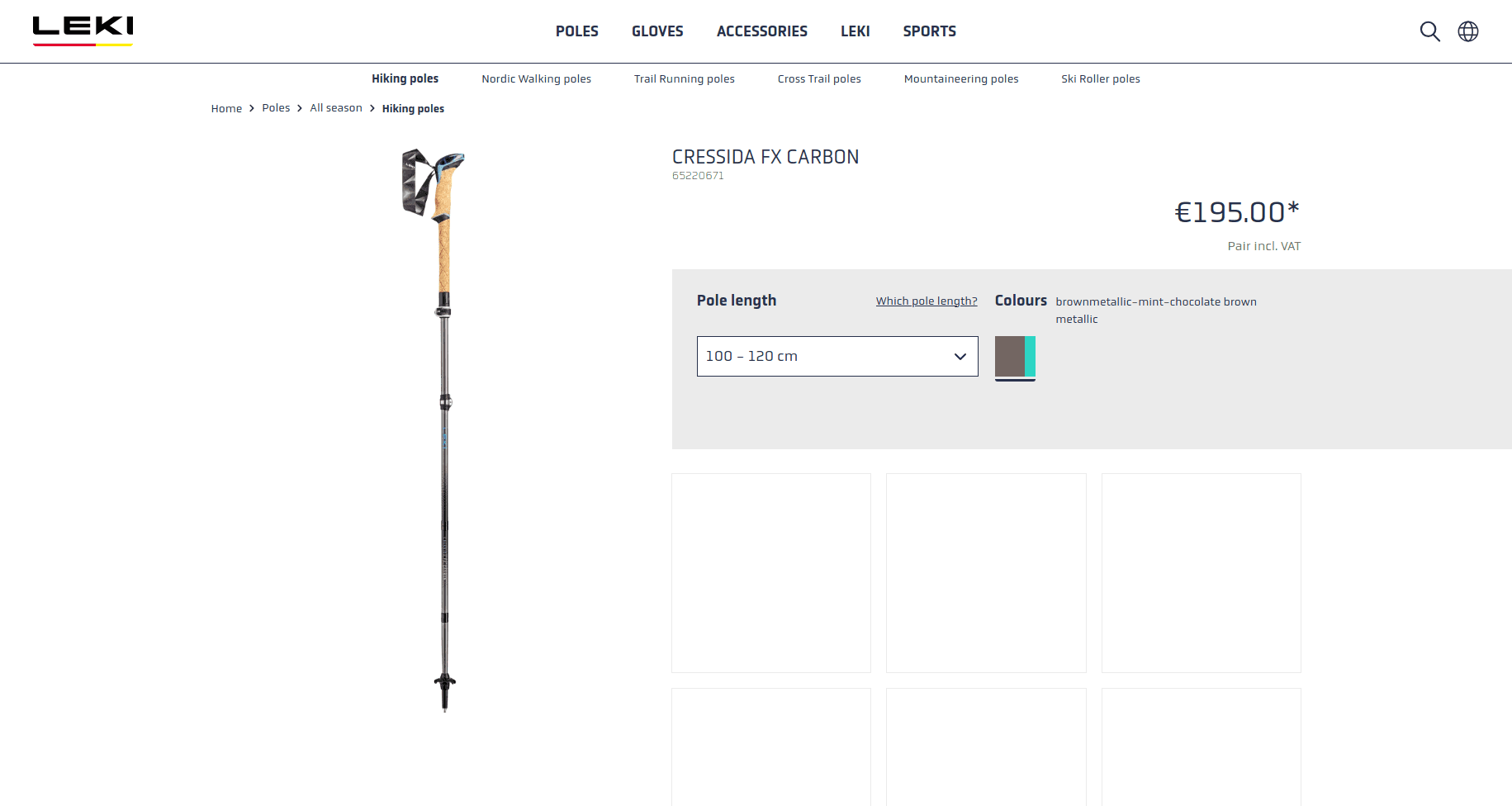 Leki Cressida FX Carbon AS Trekking Poles Screenshot